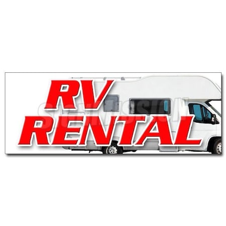 Signmission RV RENTAL DECAL sticker new used rent me motorhome financing sale, D-48 Rv Rental D-48 Rv Rental